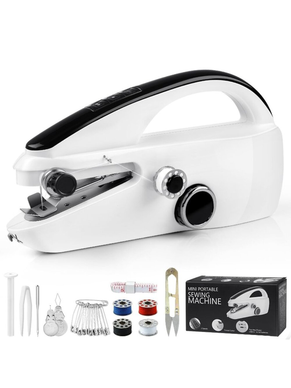 Handheld Sewing Machine, Dual Speed Hand Held Sewing Machine, Sewing Mini Portab
